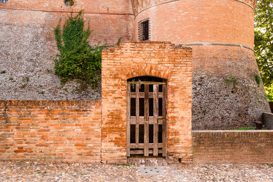 Medieval brick walls