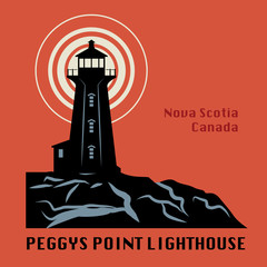 Lighthouse icon or sign, vector illustration - obrazy, fototapety, plakaty
