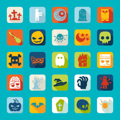 Set of halloween icons