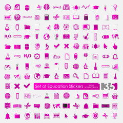 Set of education icons