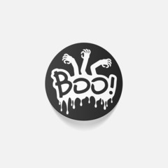Obraz premium realistic design element: boo