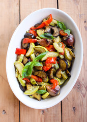 Baked vegetables