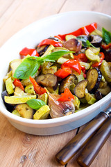 Baked vegetables