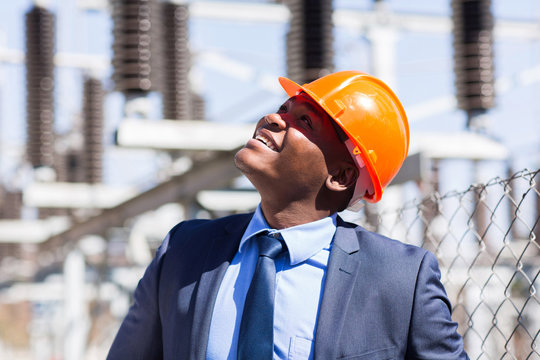 african male power plant inspector