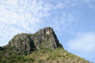 Fototapeta na wymiar High mountain in country, Thailand.