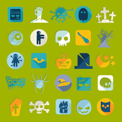 Set of halloween icons