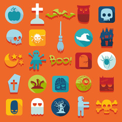 Set of halloween icons