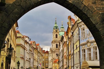 Naklejka premium Prag, Mostecka-Straße