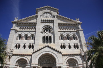 Fototapeta na wymiar cathédrale Notre Dame immaculée de Monaco