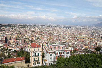 Fototapeta na wymiar Panorama of Naples - Italy
