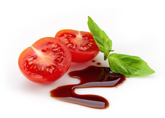 tomato, basil and balsamic vinegar