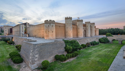 Aljaferia Palace in Zaragoza, Spain