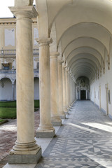 Columns and shadows at the Certosa di San Martino © Salvatore