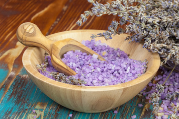 Lavender spa. Spa Lavender Salt