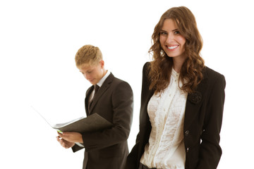 group of businesspersons working