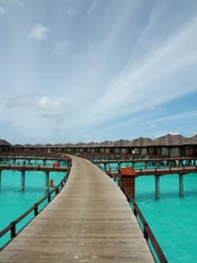 Fotobehang Relaxing in Sunny Maldives © Amphadakon