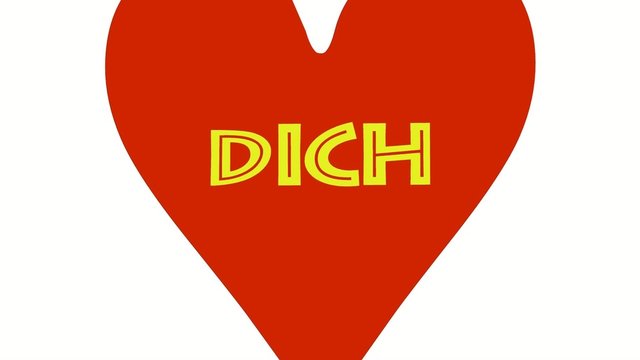 Ich liebe Dich Herz Animation Video