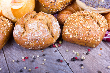 Brötchen Auswahl zum Frühstück