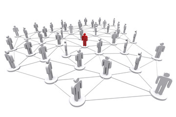 Business human social network.