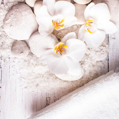 Obraz na płótnie Canvas Orchid spa concept