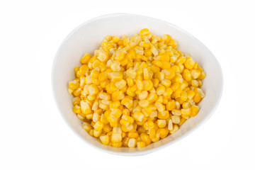 yellow corn in a bowl