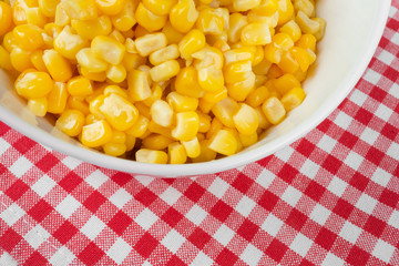 yellow corn in a bowl