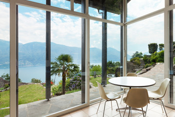 modern architecture; interior; veranda