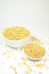 Bowls of rice. Vietnam agriculture