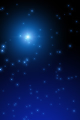 North star on a midnight sky.