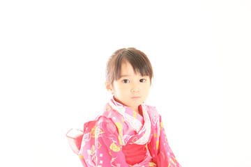 浴衣を着た女の子