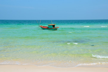 Paradise beach in Phu quoc island, south of vietnam. Beautiful l