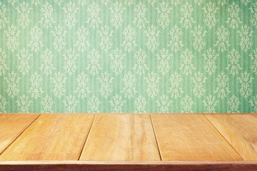 Vintage background with classic wallpaper