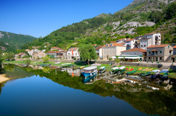 Fototapeta na wymiar Crnojevica Village, Montenegro