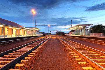 Fototapeta premium Passenger train station