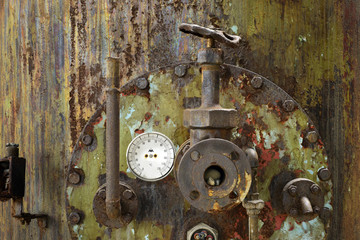 Fototapeta na wymiar Abandoned distillate factory