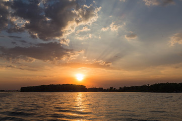 Naklejka premium Закат над Волгой