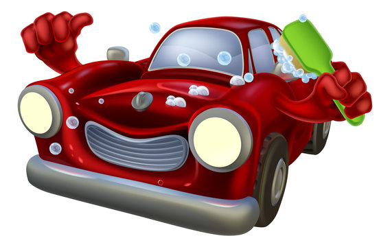 Cartoon car wash
