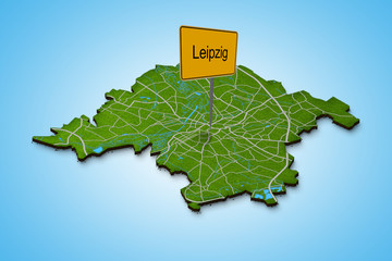 Stadtkarte Leipzig
