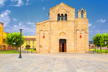 Fototapeta na wymiar Church of San Simplicio in Olbia, Sardinia, Italy