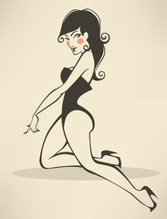 sexy and beautiful pinup girl