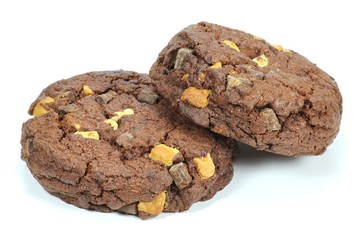 Cookies isoliert auf weißem Hintergrund