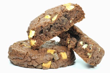 Cookies isoliert auf weißem Hintergrund