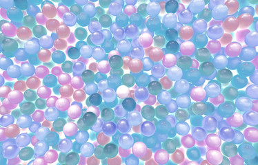 abstract colour plastic balls