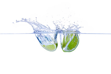 Limettenschnitz Splash