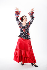 female spanish flamenco dancer