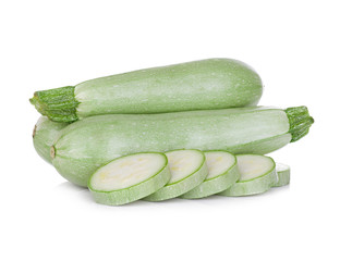 Fresh vegetable marrow isolated on white background.