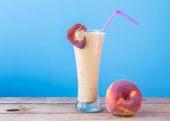 peach milkshake