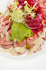 Roast beef with sauce