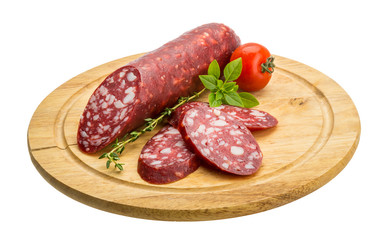 Salami sausages