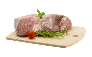 Raw pork meat